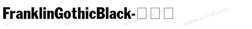 FranklinGothicBlack字体转换