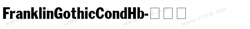 FranklinGothicCondHb字体转换
