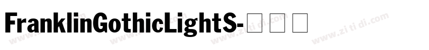 FranklinGothicLightS字体转换