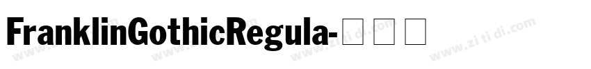 FranklinGothicRegula字体转换