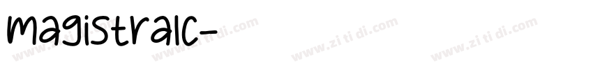 magistralc字体转换