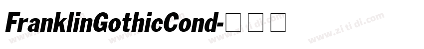 FranklinGothicCond字体转换