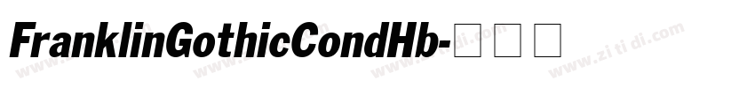 FranklinGothicCondHb字体转换