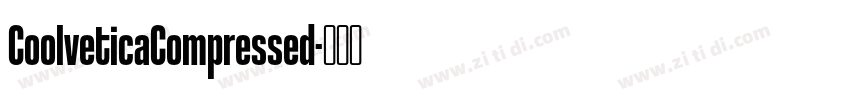 CoolveticaCompressed字体转换