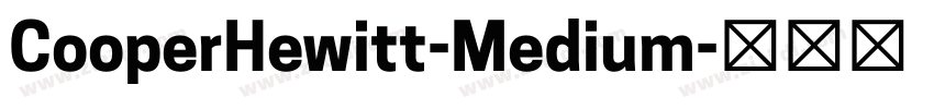 CooperHewitt-Medium字体转换