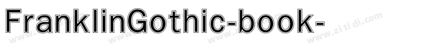 FranklinGothic-book字体转换