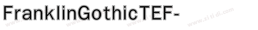 FranklinGothicTEF字体转换