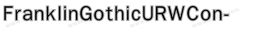 FranklinGothicURWCon字体转换