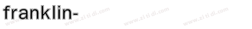 franklin字体转换