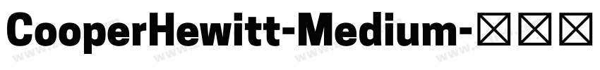 CooperHewitt-Medium字体转换