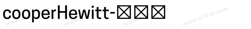 cooperHewitt字体转换