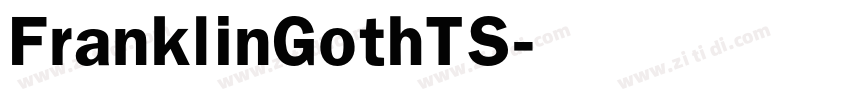 FranklinGothTS字体转换