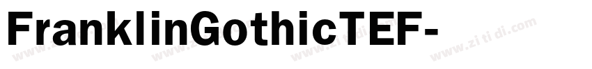 FranklinGothicTEF字体转换
