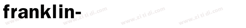 franklin字体转换