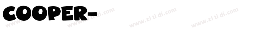 cooper字体转换