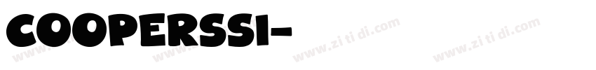 CooperSSi字体转换