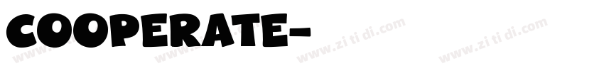 cooperate字体转换