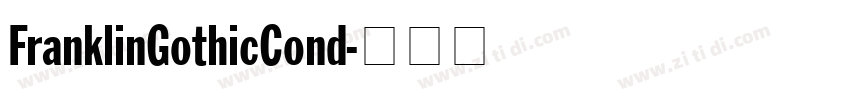 FranklinGothicCond字体转换