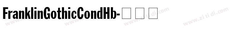 FranklinGothicCondHb字体转换
