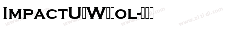 ImpactURWDBol字体转换