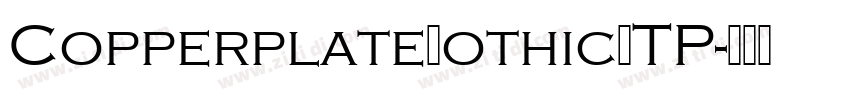 CopperplateGothicLTP字体转换