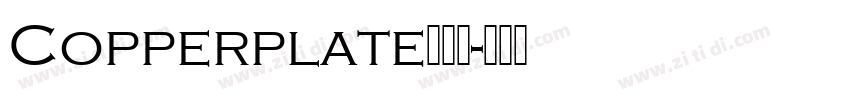 Copperplate铜板体字体转换