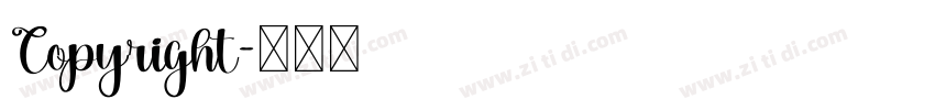 Copyright字体转换