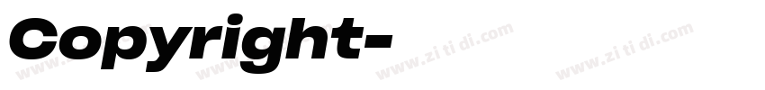 Copyright字体转换