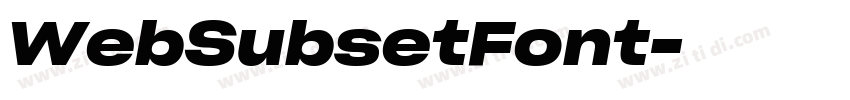 WebSubsetFont字体转换