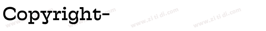 Copyright字体转换