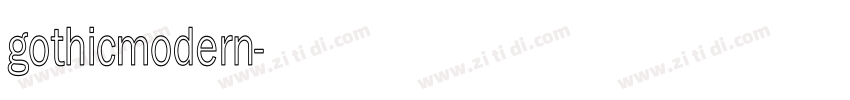 gothicmodern字体转换