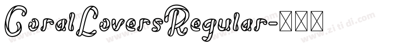 CoralLoversRegular字体转换