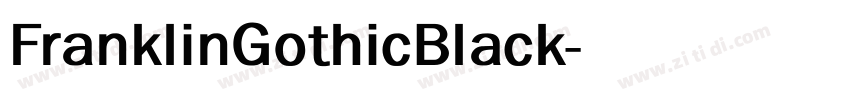 FranklinGothicBlack字体转换