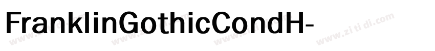 FranklinGothicCondH字体转换