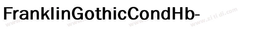 FranklinGothicCondHb字体转换