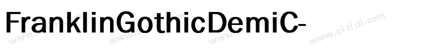 FranklinGothicDemiC字体转换