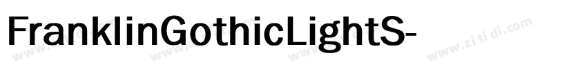 FranklinGothicLightS字体转换