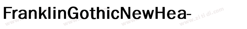 FranklinGothicNewHea字体转换