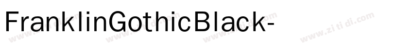 FranklinGothicBlack字体转换