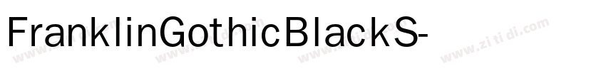 FranklinGothicBlackS字体转换