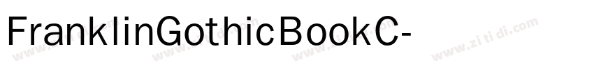 FranklinGothicBookC字体转换