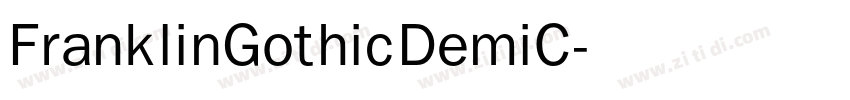 FranklinGothicDemiC字体转换