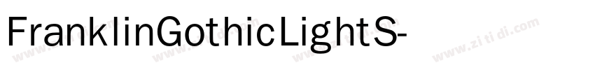FranklinGothicLightS字体转换