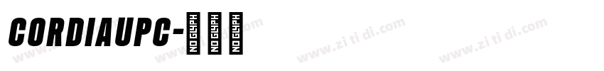 CordiaUPC字体转换
