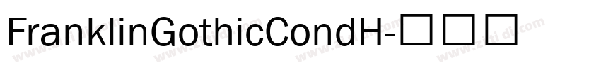 FranklinGothicCondH字体转换