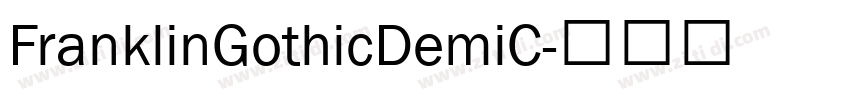 FranklinGothicDemiC字体转换