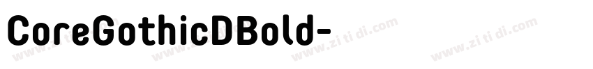 CoreGothicDBold字体转换