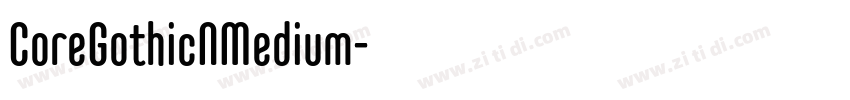 CoreGothicNMedium字体转换