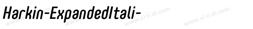 Harkin-ExpandedItali字体转换