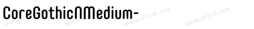 CoreGothicNMedium字体转换
